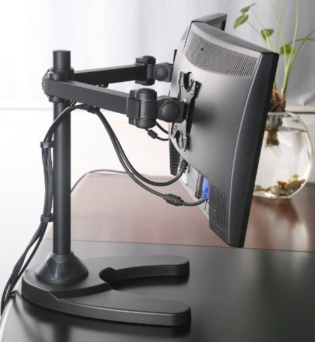 Vivo Dual Lcd Monitor Free Standing Desk Mount With Optional Bolt Free